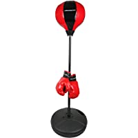 Ultrasport Pelota de boxeo- soporte de boxeo para niños y jóvenes- posibilidad de rellenar con agua o arena- altura…